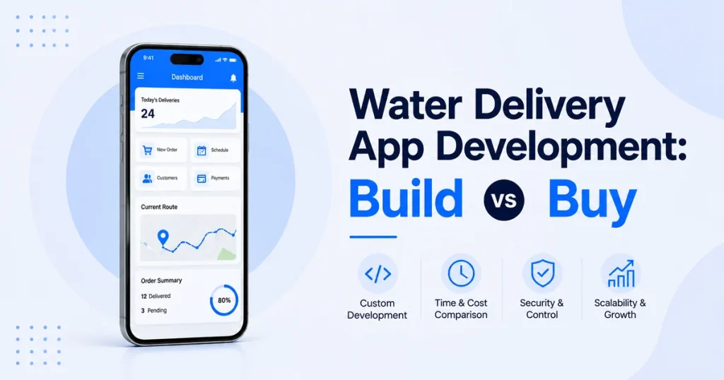 Water Delivery App Development: Build Your Own or Buy a Platform?