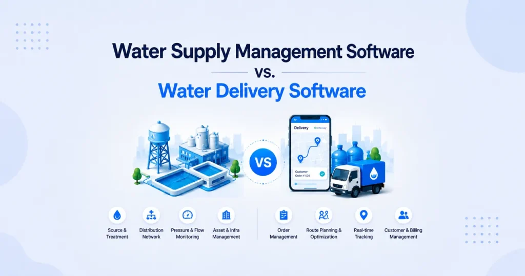 Water Supply Management Software vs. Water Delivery Software: Two Different Products
